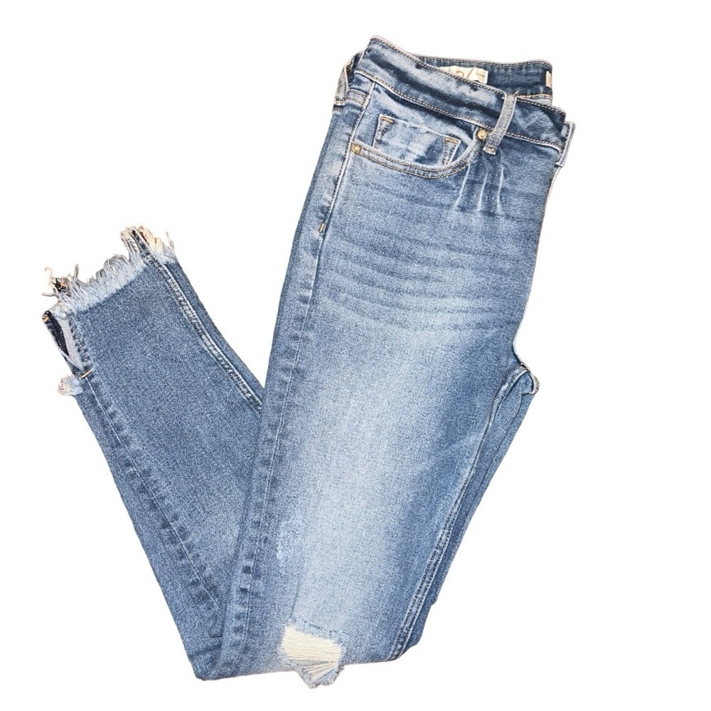 Vigoss Marley mid rise skinny jeans distressed size NWT